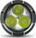 Рачна ламба EverActive FL-3300R Luminator, ЛЕД, полнечка, црна