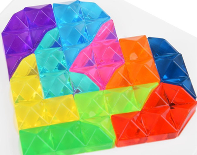 Loja edukative Hola Toys The Challenge of the Precious Stones, 120 puzzle, me gurë shumëngjyrësh