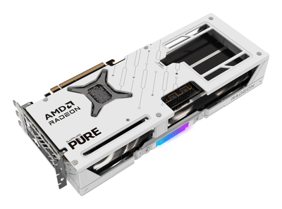 Kartë grafike Sapphire AMD Radeon RX 9070 PURE, 16GB GDDR6, 3 ftohësa, e bardhë