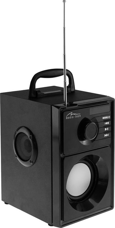KFol Media-Tech MT3179 Boombox Silver, 15W, Bluetooth 5.1, e zezë