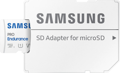 Kartë memorie Samsung PRO Endurance, 64GB, microSDXC UHS-I Class 10, e bardhë