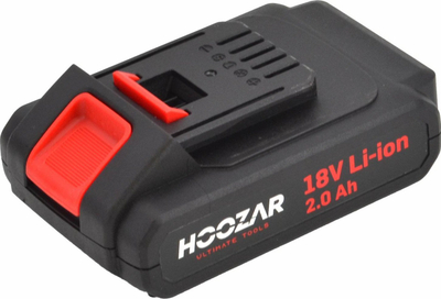 Bateri për vegla Hoozar BP10, 18V, 2.0Ah, e zezë