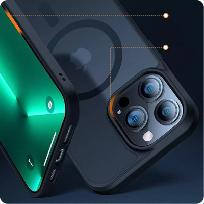 Futrollë Tech-Protect Magmat për iPhone 15 Pro, me MagSafe, blu