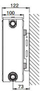 Radiator Caradon Compact, tip C22, 300 x 1800 mm