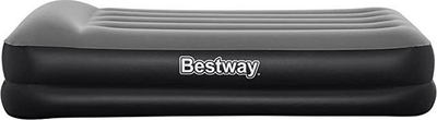 Dyshek ajri Bestway 67401 Air Bed Single, njëpersonsh, me pompë elektrike, gri e zezë