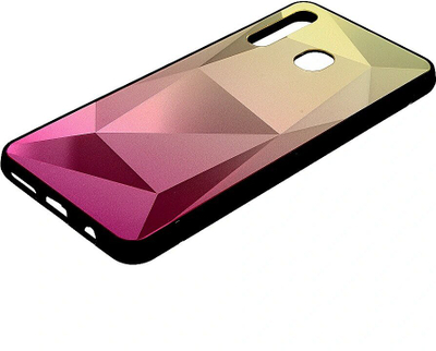 Kapak silikoni Mocco Stone Ombre për iPhone X XS, gradient e verdhë rozë