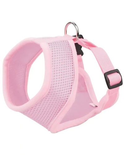 Shkopa për qen BarryKing, M, rrjetë edhe poliester, qafë 36cm, gjoks 44-57cm, rozë