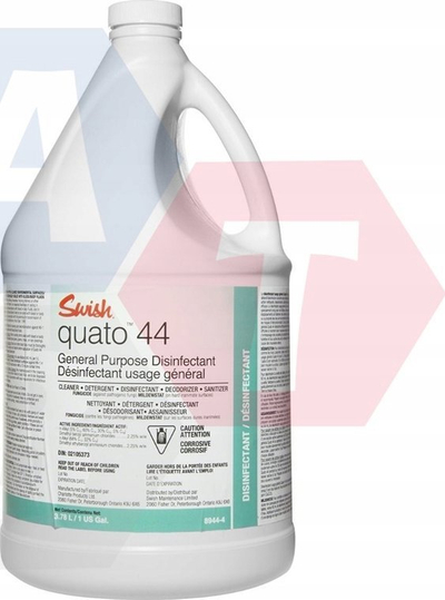 Dezinfektues për sipërfaqe Swish Quato 44, me neutralizues aromash, koncentrat, 5L