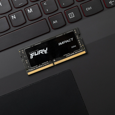 Memorie RAM për laptop Kingston Fury Impact, 32GB DDR4, 2666MHz CL16, e zezë