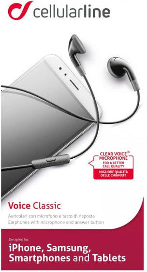 Kufje Auclassick Voice Classic, me mikro, me kabllo, të zeza