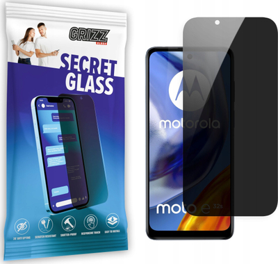 Qelq privatësie për ekran Grizz SecretGlass Motorola Moto E32s, mbrojtës ekrani, i tejdukshëm