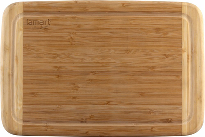 Dërrasë prerjeje Lamart, bambu, me brazda, natyrale