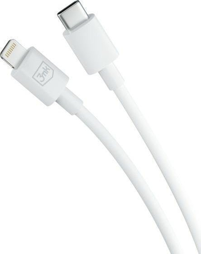 Kabllo USB 3MK Hyper, USB C me Lightning, 1.2m, e bardhë