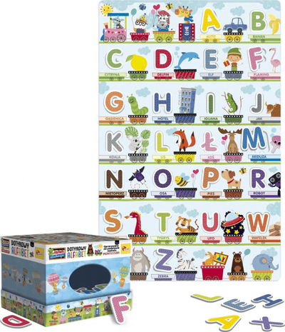 Lojë edukative Lisciani Montessori Tactile Alphabet, alfabet prekës, 3D
