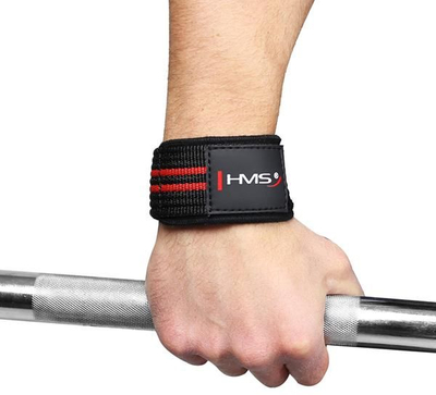 Тренинг ремени HMS F4432, за deadlift, најлон со неопрен перница, црни