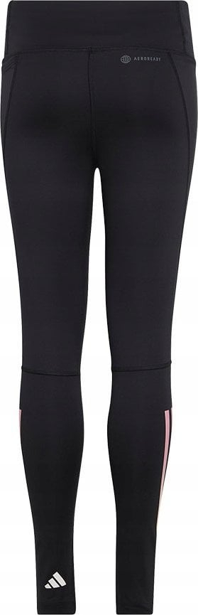 Leggins trajnimi adidas Aeroready 3S Optime TG Jr, bel i lartë, gjatësi 7/8, të zeza