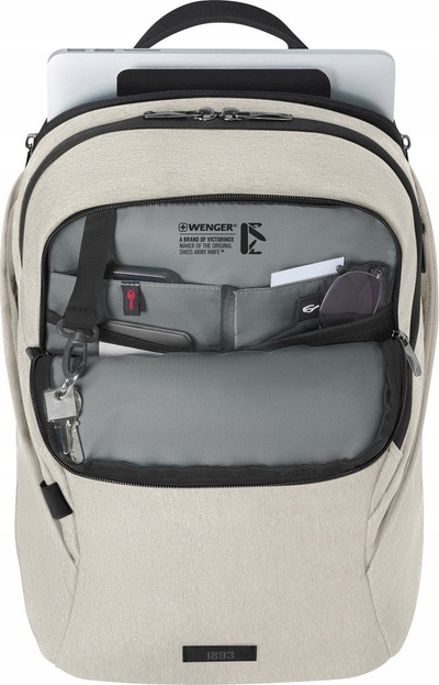 Çantë shpine Wenger MX Light, 16", për laptop, ngjyrë rërë