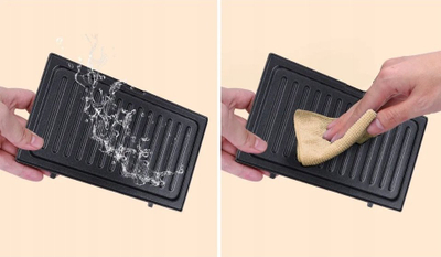 Апарат 3‑во‑1 Aigostar Wafer, 800W, заменливи нелепливи плочи, црн