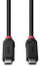 Kabllo USB4 Lindy Black Line, 1m, 240W, i zi