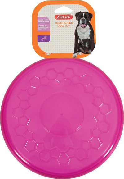 Lodër frisbi për qen Zolux Toy TPR POP, 23 cm, rozë