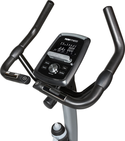 Biçikletë palestre Flow Fitness DHT2500i, sistem elektromagnetik, programe stërvitje, gri
