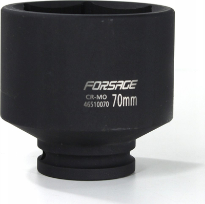 Çelës tubor goditës Forsage 46510070, 3/4", 70mm, 6 kënde, i zi
