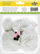 Set kreativ Titanum Rabbit, 2 lepuj dekorativë, ponponë, i bardhë