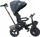 Tricikletë për kalamaj PRO550, rrota 25cm, sedilje 40cm, e zezë