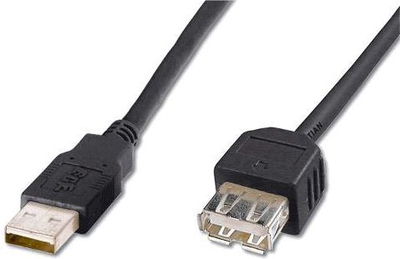 Kabllo USB-A PremiumCord, 1 m, e zezë