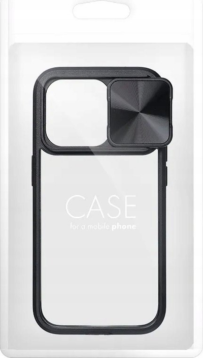 Kapak telefoni Case On The Back, për iPhone 7, me mbrojtje kamere, i zi transparent