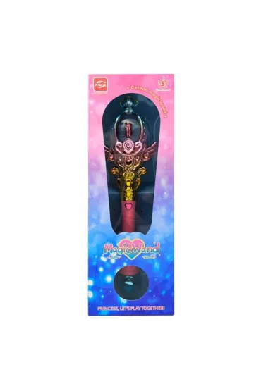 Lodër shkop magjik MagicWand HM239258, me drita e tinguj, me bateri, rozë