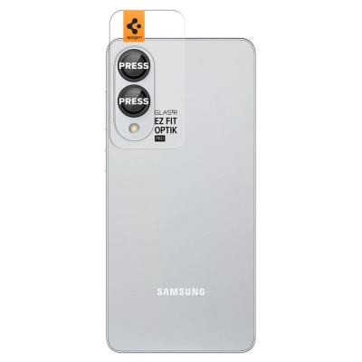 Заштитник за леќи Spigen EZ Fit GLAS.tR Optik Pro HD, за Samsung Galaxy S25, зајакнато стакло, црни рамки