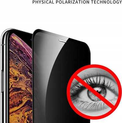 Xham mbrojtës X-One Confidential, privacy, Full Cover, për iPhone 16 Pro, i zi