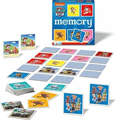 Lojë memorie Ravensburger Paw Patrol Memory, 64 karta, 3+ vjeç, shumëngjyrëshe