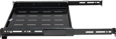Rafë rrëshqitëse RACK Delta P19S/330, 19", 1U, e zezë