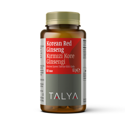 Suplemente TALYA Herbal Korean Red Ginseng Extract 1130 mg, 60 kapsula