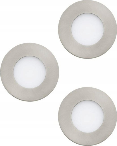 Spot tavanor i futur Eglo Fueva IV, LED, set me 3 copë, ngjyrë inoks