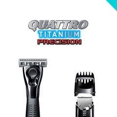 Makinë rroje Wilkinson Sword Quattro Titanium Precision, 1 copë