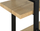 Raft Beliani TIMBER, 3 nivele, 111 cm, dru i çelët e zezë