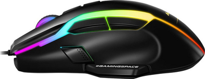Maus Huaro Shot 3.0, 10000 DPI, 9 butona, RGB, USB, i zi