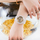 Orë për femra Casio G-Shock GMA-S120SG-7AER (411), e bardhë/artë