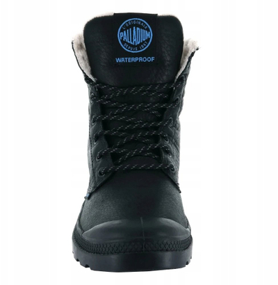 Çizme Palladium Pampa Sport Cuff WPS, lëkurë nubuck, të papërshkushme nga uji, bezhë