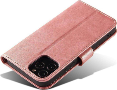 Këllëf magnetik tip libër për Samsung Galaxy A73, me qëndrim, rozë