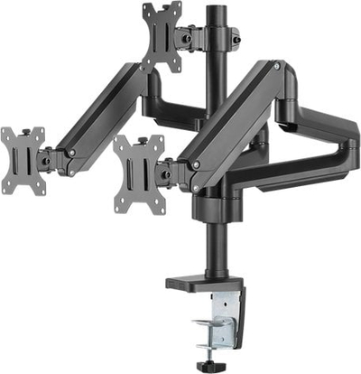 Krah trefish monitori DELTACO Office, me piston hidraulik, 17"-27", i zi