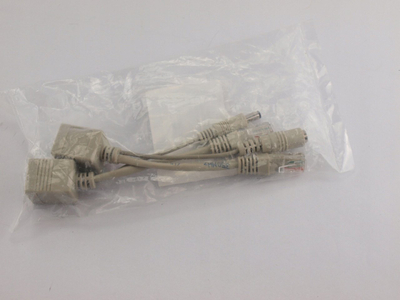 Set adapter Passive PoE 0.15m, injector edhe splitter, 12VDC/24VAC