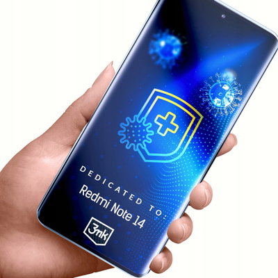 Mbrojtëse ekrani 3MK SilverProtect+ për Redmi Note 14 4G, antibakteriale, transparente