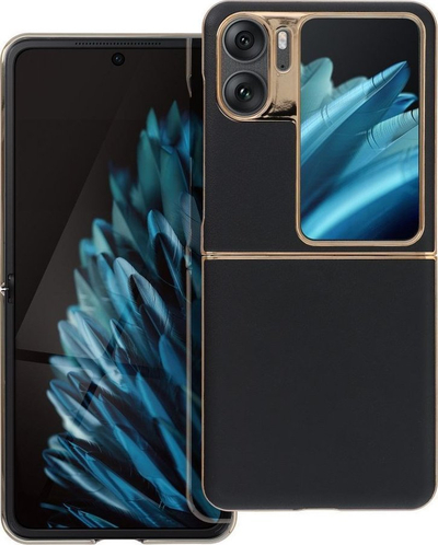 Këllëf telefoni Vouge për Oppo Find N2 Flip, 2 pjesë, mbrojtës, i zi