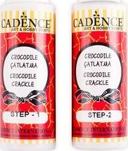 Set boje dekorative Cadence Crocodile Crackle, dyfazor, 2 x 70 ml, e bardhë