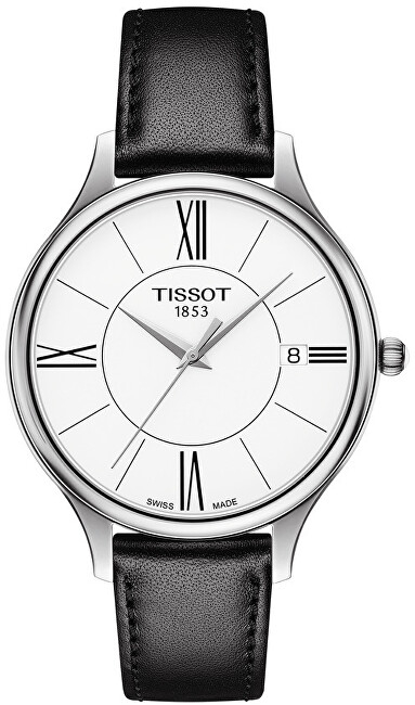 Orë për meshkuj Tissot Bella Ora Round T103.210.16.018.00, e zezë/ e kuqe