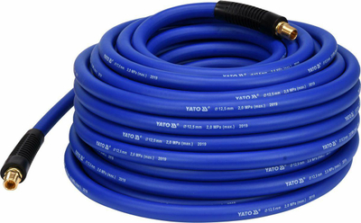 Gyp ajri i kompresuar Yato, 30m, 12.5mm G3/8", i kaltër